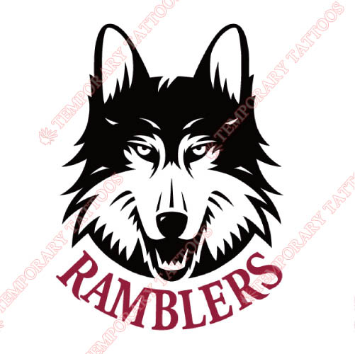 Loyola Ramblers Customize Temporary Tattoos Stickers NO.4906